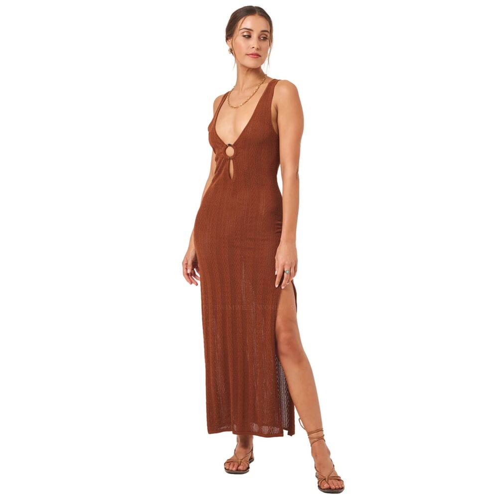 L*Space Tricia Crochet Maxi dress